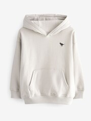 Pale Grey Soft Touch Jersey Hoodie (3mths-7yrs) - Image 1 of 3