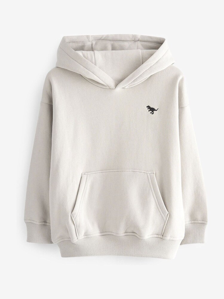 Pale Grey Soft Touch Jersey Hoodie (3mths-7yrs) - Image 1 of 3