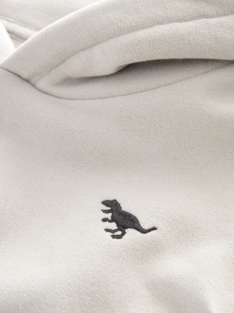 Pale Grey Soft Touch Jersey Hoodie (3mths-7yrs) - Image 3 of 3