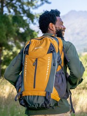 Mountain Warehouse Yellow Zip Front Adventurer 45L Backpack - Image 1 of 6