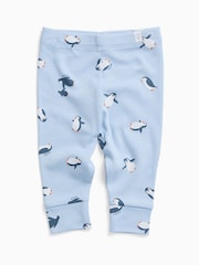 MORI Blue Penguin Print Supersoft Leggings - Image 1 of 1