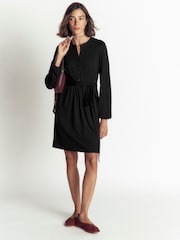 Boden Black Adele Belted Jersey Dress - Image 1 of 3