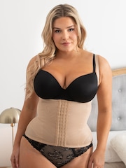 Pour Moi Nude Lingerie Hourglass Shapewear Firm Tummy Control Back Smoothing Waist Cincher - Image 1 of 5