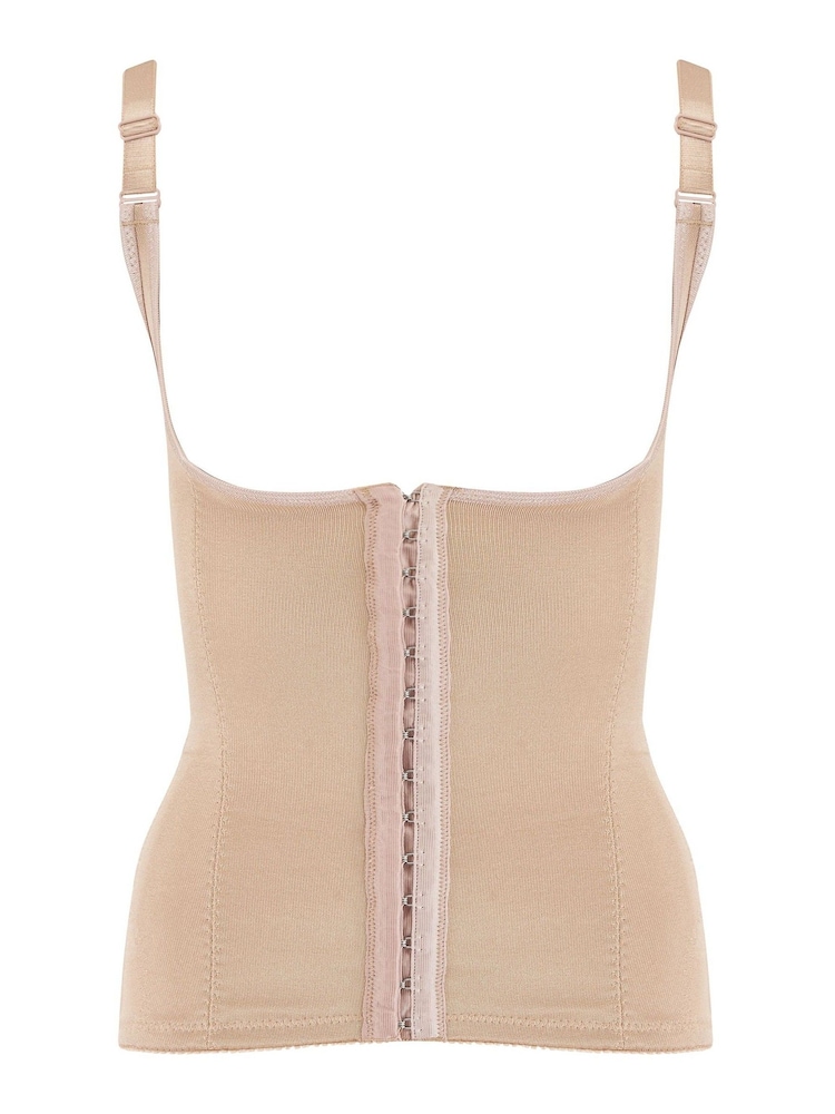 Pour Moi Nude Lingerie Hourglass Shapewear Firm Tummy Control Back Smoothing Waist Cincher - Image 5 of 5