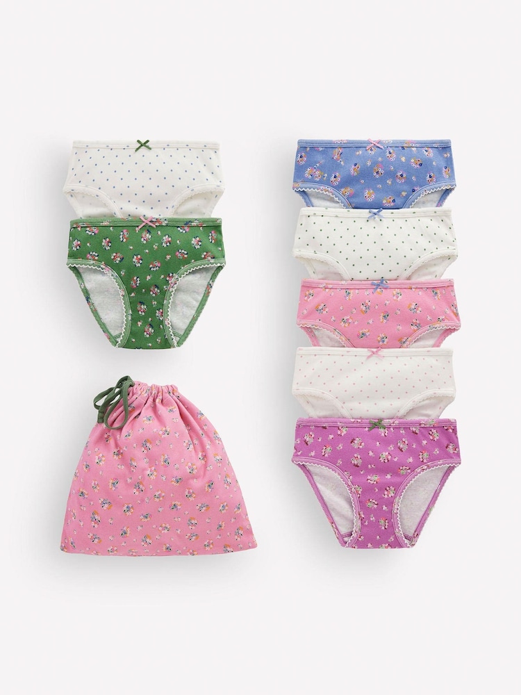 Boden Pink Knickers 7 Pack - Image 1 of 3 Boden Pink Knickers 7 Pack - Image 1 of 3