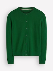 Boden Green Elsie Cashmere Crew Cardigan - Image 5 of 5