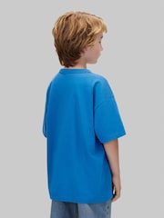 Calvin Klein Blue Graphic Logo T-Shirt - Image 3 of 6