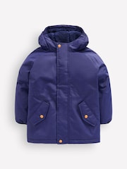 Boden Blue Borg Lined Anorak - Image 1 of 5