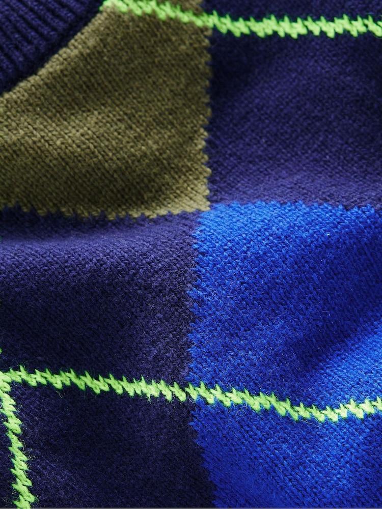 Boden Blue Argyle Jumper - Image 3 of 3 Boden Blue Argyle Jumper - Image 3 of 3