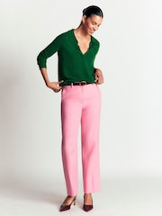 Boden Green Elsie Cashmere Henley Jumper - Image 3 of 5