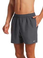 Nike Grey 5 Inch Essential Volley Swim Shorts - Image 1 of 3