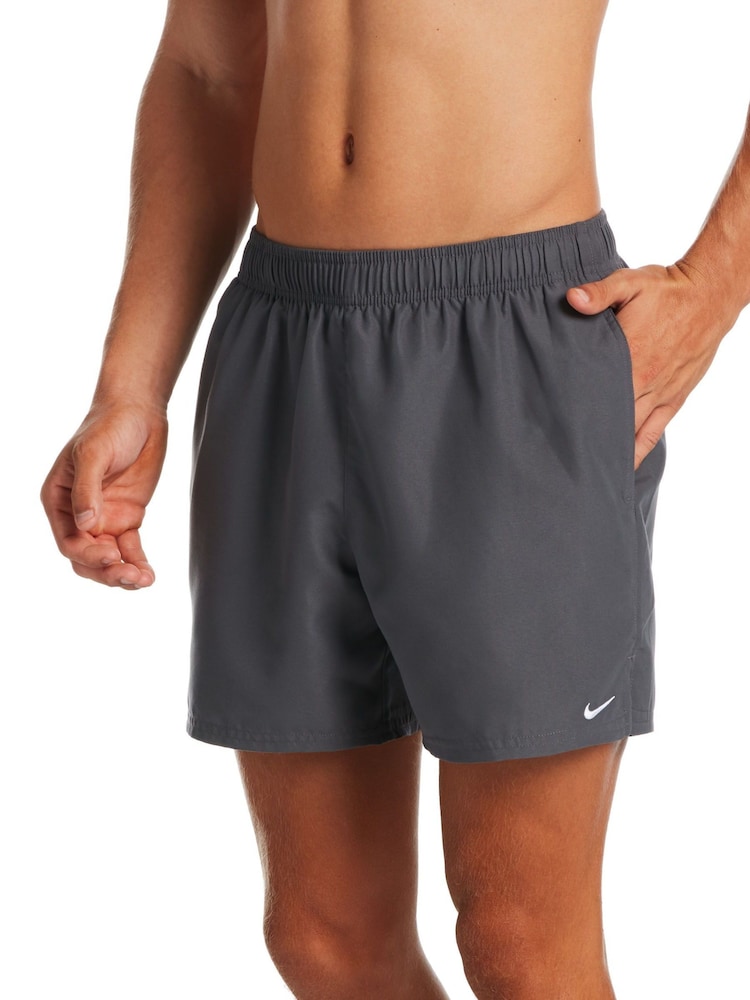 Nike Grey 5 Inch Essential Volley Swim Shorts - Image 1 of 3