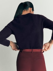 Boden Blue Marianne Merino Wool Jumper - Image 3 of 5