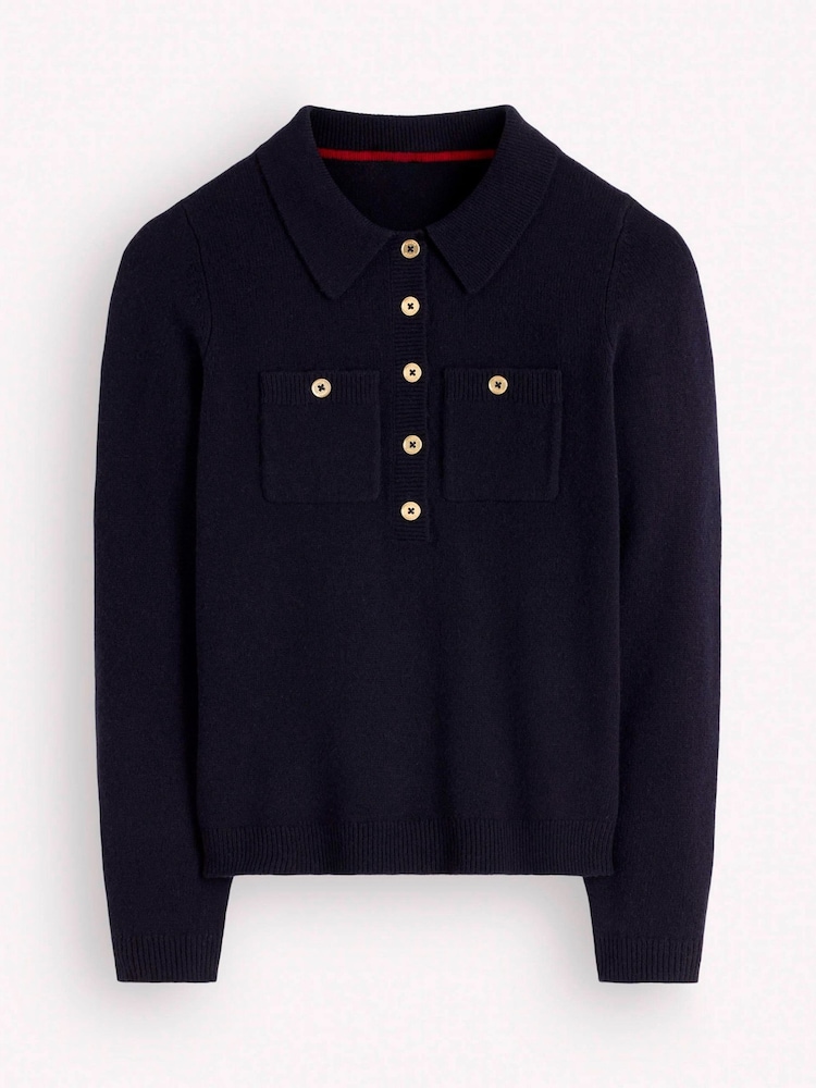 Boden Blue Marianne Merino Wool Jumper - Image 5 of 5 Boden Blue Marianne Merino Wool Jumper - Image 5 of 5