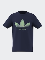 adidas Originals Navy Graphic Logo T-Shirt - Image 1 of 6