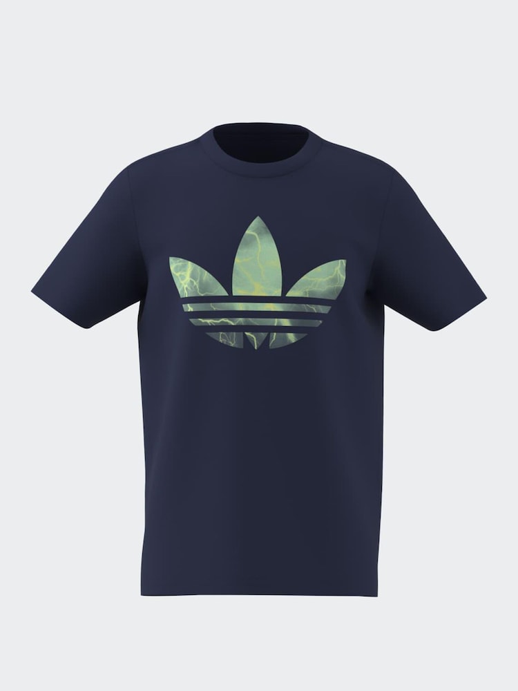 adidas Originals Navy Graphic Logo T-Shirt - Image 1 of 6