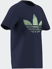 adidas Originals Navy Graphic Logo T-Shirt - Image 4 of 6