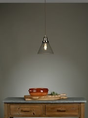 Laura Ashley Brass Isaac Pendant Ceiling Light - Image 1 of 4