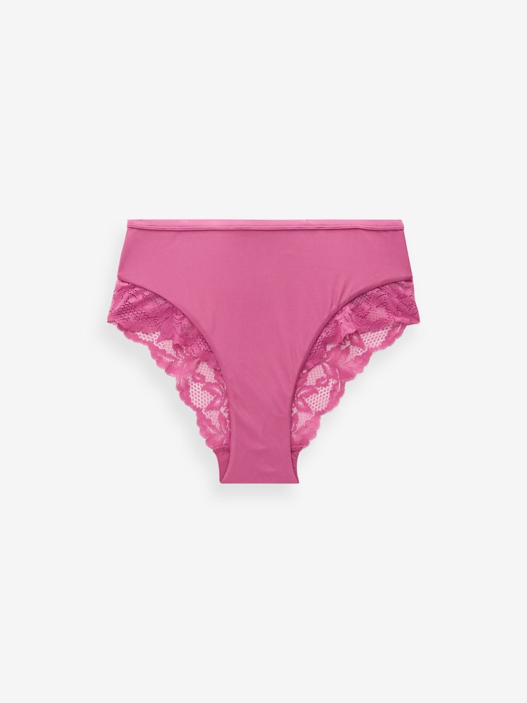 Animal Print/Rosenpink - Slip mit Spitzenbesatz - Bild 6 von 6 Animal Print/Rosenpink - Slip mit Spitzenbesatz - Bild 6 von 6