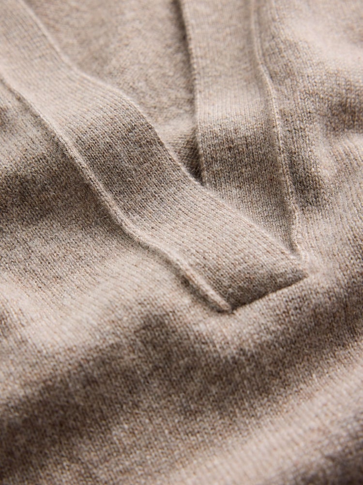 Boden Natural Elsie Cashmere Henley Jumper - Image 6 of 6 Boden Natural Elsie Cashmere Henley Jumper - Image 6 of 6