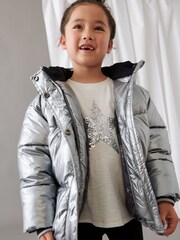 Mint Velvet Silver Padded Jacket - Image 2 of 8