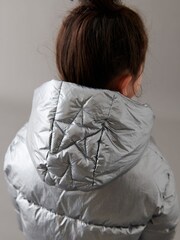 Mint Velvet Silver Padded Jacket - Image 3 of 8