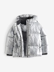 Mint Velvet Silver Padded Jacket - Image 6 of 8