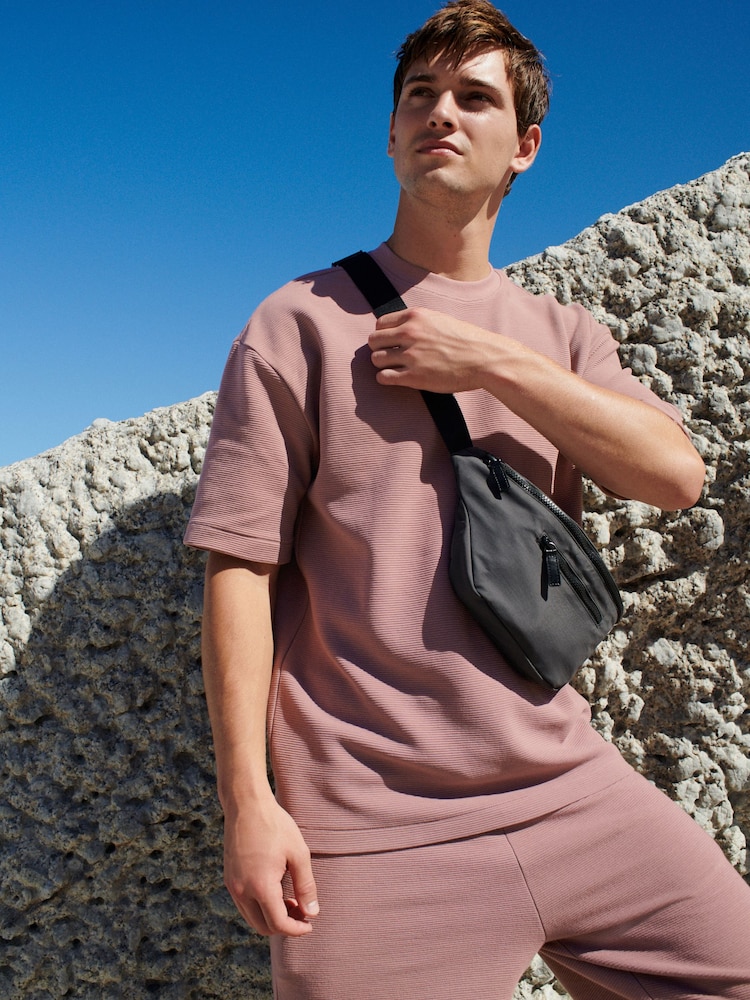 Pink Relaxed Fit Graphic Heavyweight T-Shirt - Image 1 of 3 Pink Relaxed Fit Graphic Heavyweight T-Shirt - Image 1 of 3