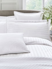 Bedeck Of Belfast White 1000 Thread Count Cotton Sateen Adan Duvet Cover - Image 2 of 2