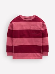 Boden Red Long Sleeve Garment Dye T-Shirt - Image 1 of 3