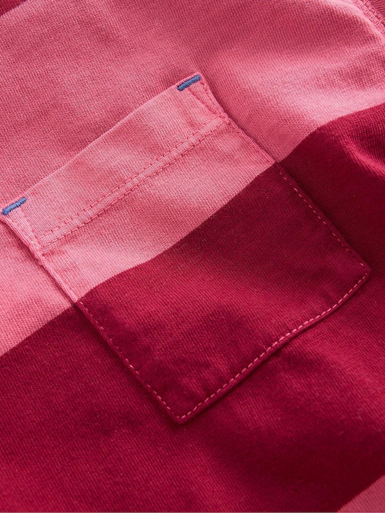 Boden Red Long Sleeve Garment Dye T-Shirt - Image 3 of 3