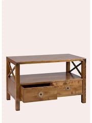 Laura Ashley Honey Gold Balmoral 2 Drawer TV Stand - Image 5 of 5
