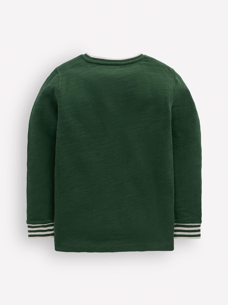 Boden Green Cosy Mid-Weight T-Shirt - Image 2 of 3 Boden Green Cosy Mid-Weight T-Shirt - Image 2 of 3