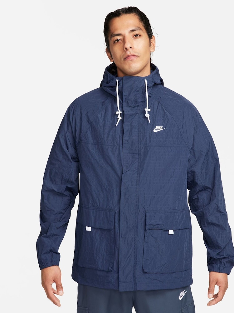 Nike Blue Club Bowline Jacket - Image 1 of 8 Nike Blue Club Bowline Jacket - Image 1 of 8
