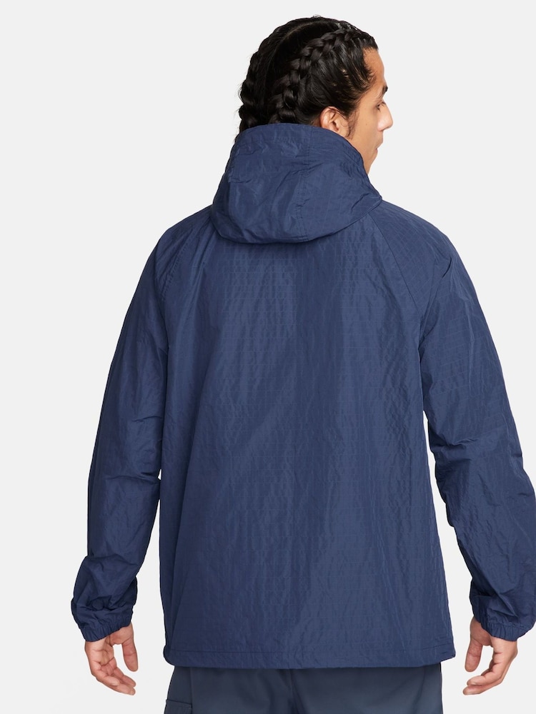 Nike Blue Club Bowline Jacket - Image 2 of 8 Nike Blue Club Bowline Jacket - Image 2 of 8