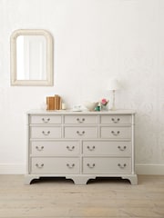 Laura Ashley Dove Grey Clifton 6+4 Drawer Chest - Image 1 of 4