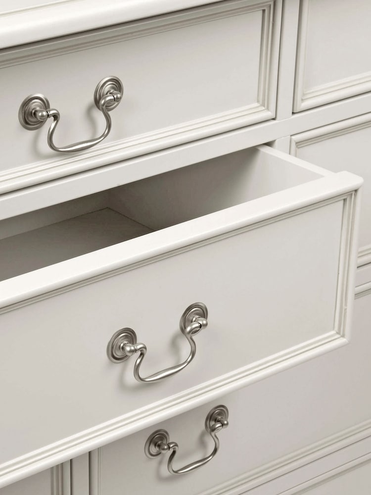 Laura Ashley Dove Grey Clifton 6+4 Drawer Chest - Image 4 of 4 Laura Ashley Dove Grey Clifton 6+4 Drawer Chest - Image 4 of 4