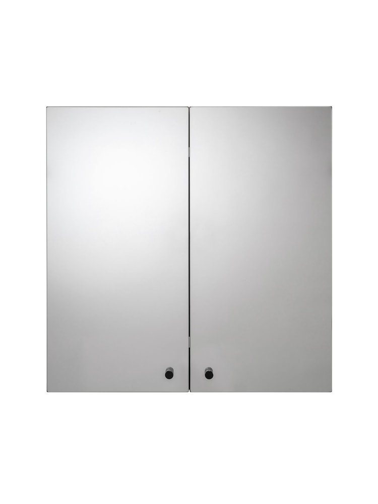 Croydex Ontario Black and Teak Effect Double Cabinet - Image 2 of 4