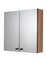 Croydex Ontario Black and Teak Effect Double Cabinet - Image 3 of 4