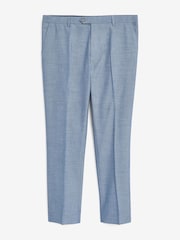 Light Blue Slim Fit Suit Trousers - Image 1 of 2