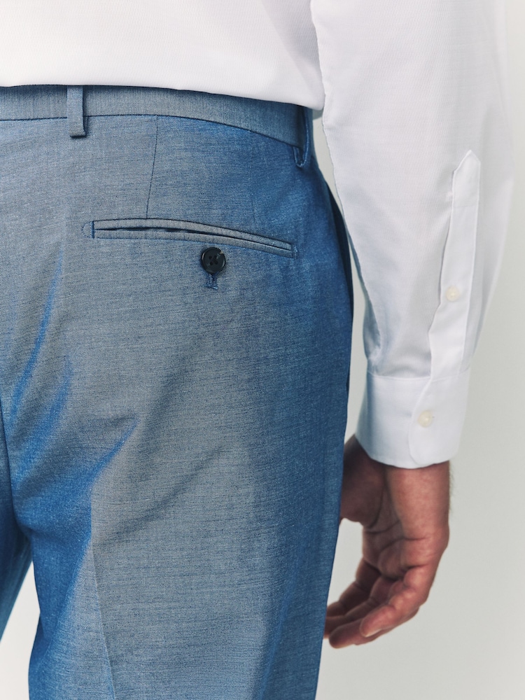 Buy Light Blue Slim Fit Suit Trousers from the Next UK online shop