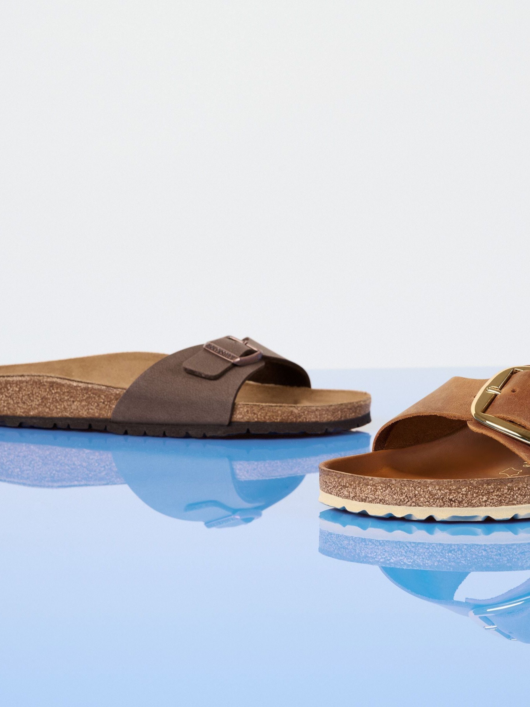 Buy Birkenstock Mocha Madrid Nubuck Sandals from Next Luxembourg