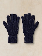 White Stuff Blue Nep Rib Gloves - Image 2 of 3