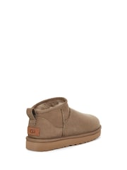 UGG Taupe Ultra Mini Classic Boots - Image 4 of 6