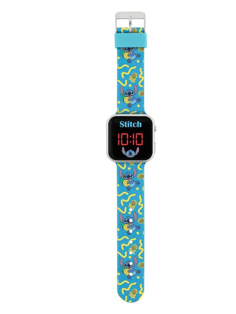 Peers Hardy Blue Disney Lilo and Stitch Character Print Strap LED Watch - Image 2 of 3