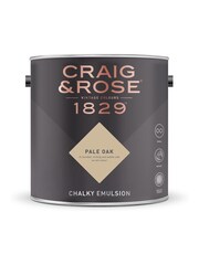 Craig & Rose Cream Chalky Emulsion Pale Oak Paint - Image 2 of 2