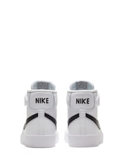 Nike White/Black Blazer 77 Mid Junior Trainers - Image 4 of 9