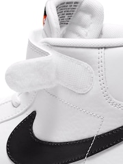 Nike White/Black Blazer 77 Mid Junior Trainers - Image 9 of 9