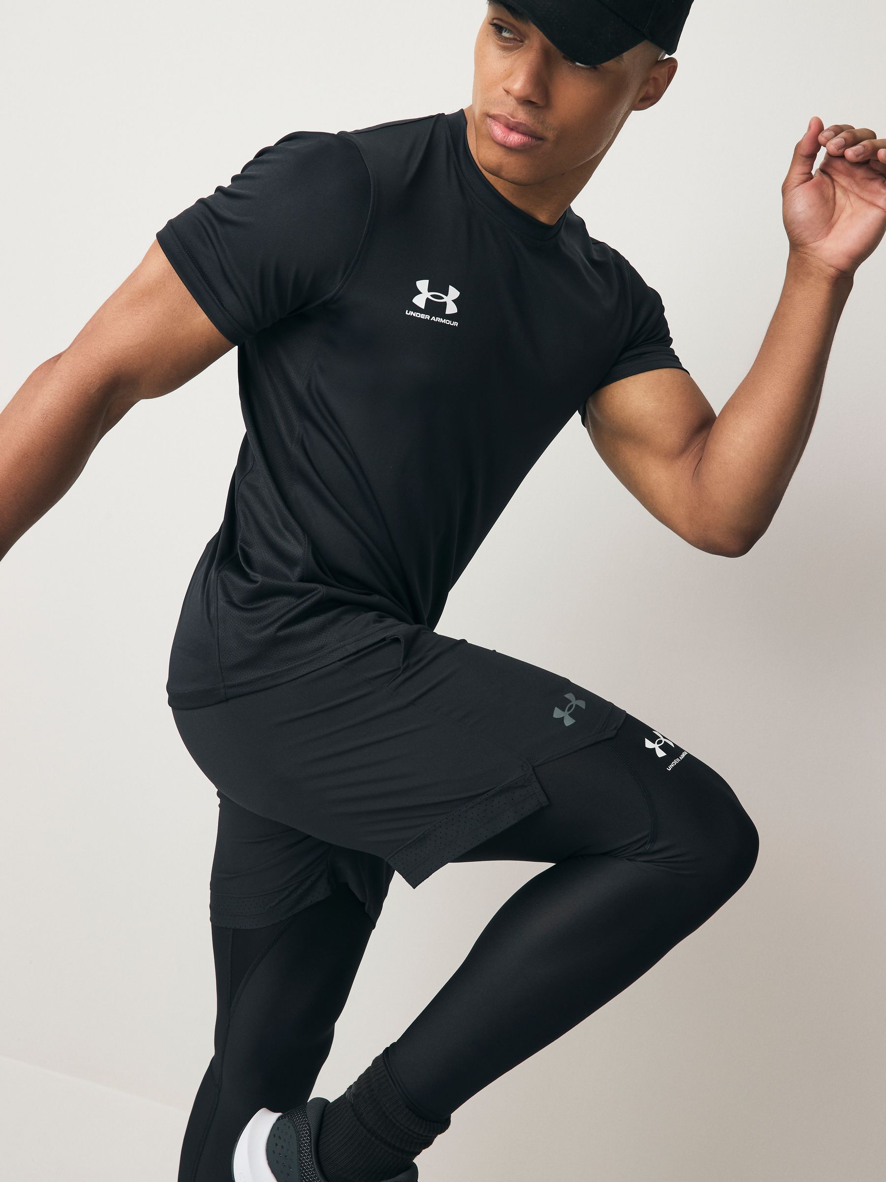 Buy Under Armour Black HeatGear Base Layer Leggings from Next USA
