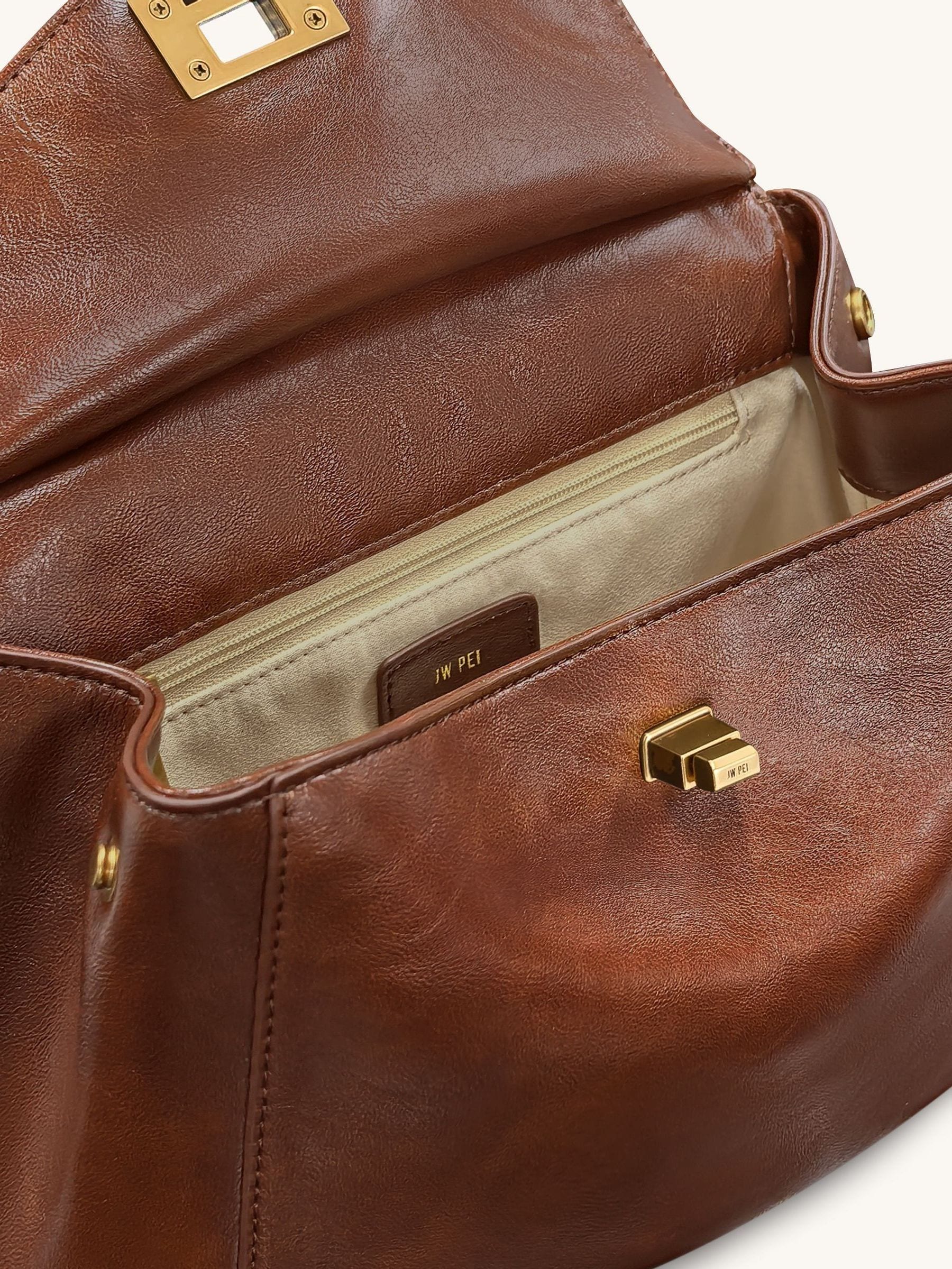 Buy JW PEI Brown Lucia Classic Faux Suede Top Handle Bag from Next USA
